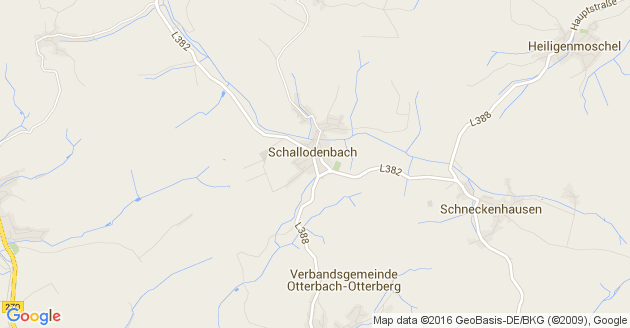 Karte Mehlbach in der Pfalz