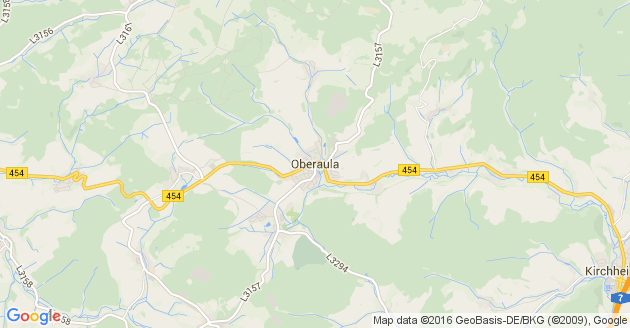 Karte Oberaula