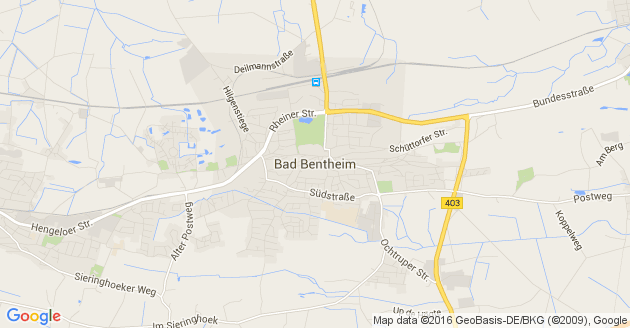 Karte Bad Bentheim
