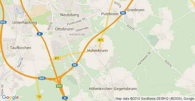 Karte Hohenbrunn