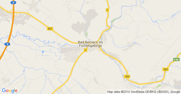 Karte Bad Berneck im Fichtelgebirge