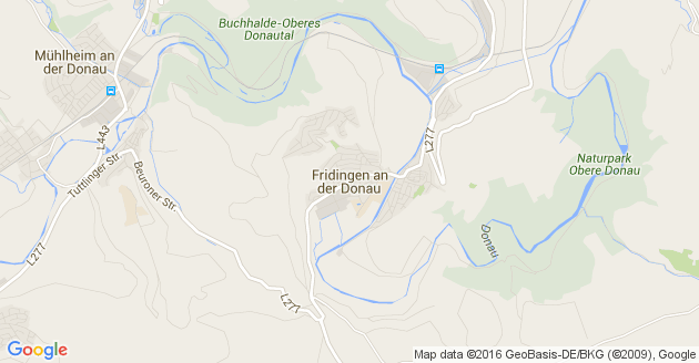 Karte Fridingen an der Donau