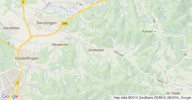 Karte Glottertal