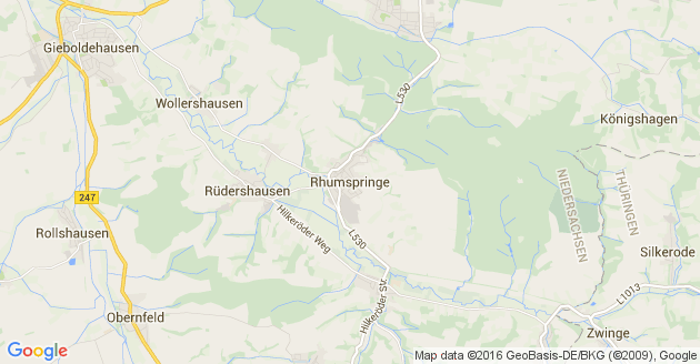 Karte Rhumspringe