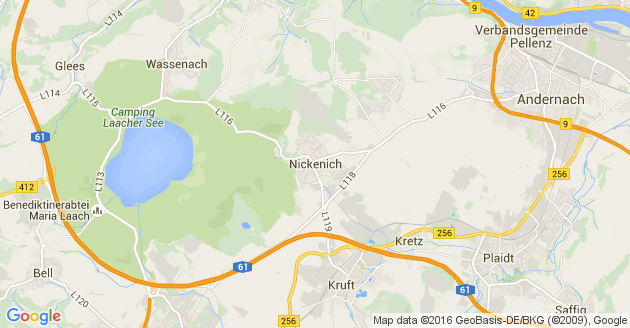 Karte Nickenich