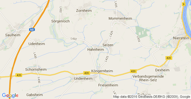 Karte Hahnheim