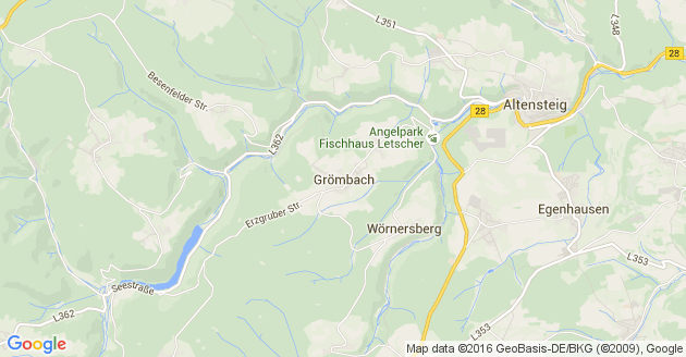 Karte Grömbach