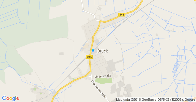 Karte Brück in Brandenburg