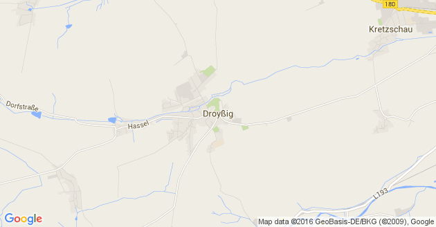 Karte Droyßig