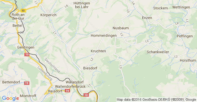 Karte Kruchten