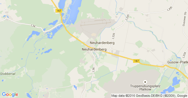Karte Neuhardenberg