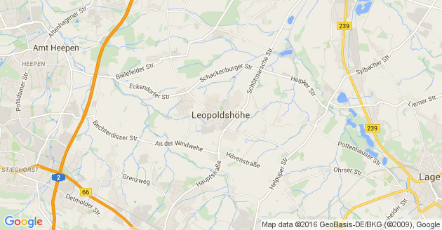 Karte Leopoldshöhe