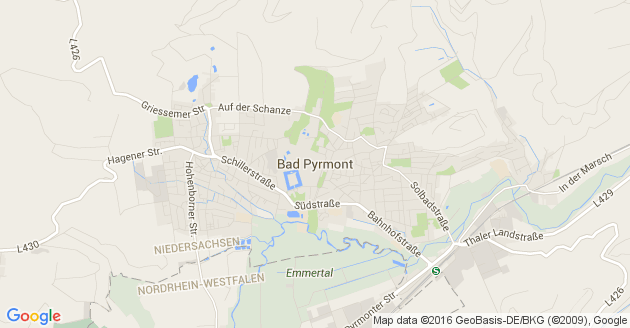 Karte Bad Pyrmont