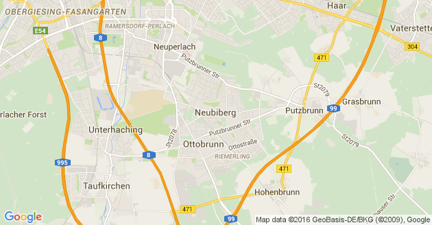 Karte Neubiberg