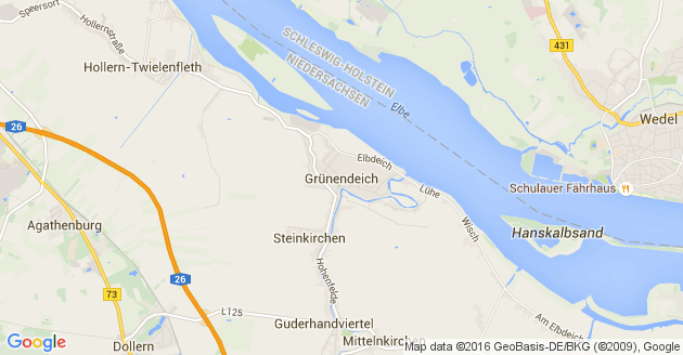 Karte Grünendeich
