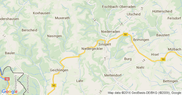 Karte Niedergeckler