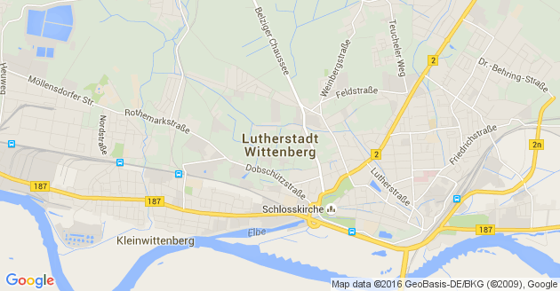 Karte Lutherstadt Wittenberg