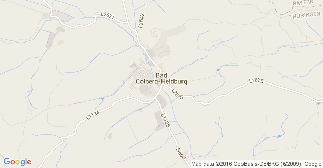 Karte Bad Colberg Heldburg