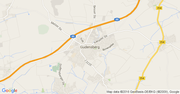 Karte Gudensberg
