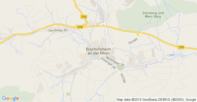Karte Bischofsheim an der Rhön