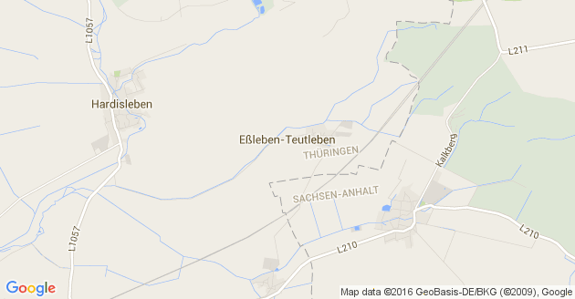 Karte Eßleben Teutleben Kreis Sömmerda