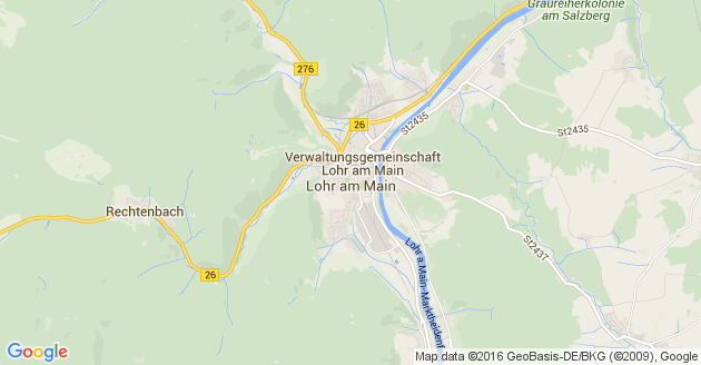 Karte Lohr am Main