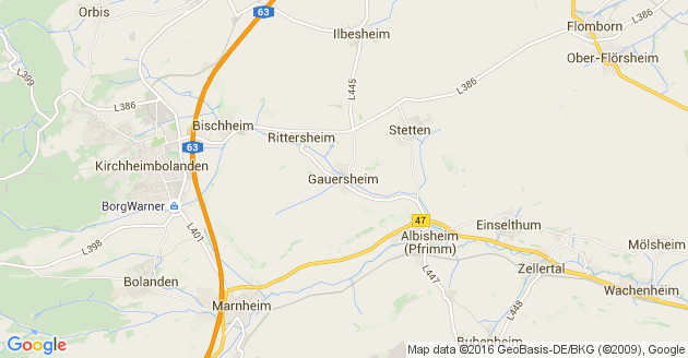 Karte Gauersheim