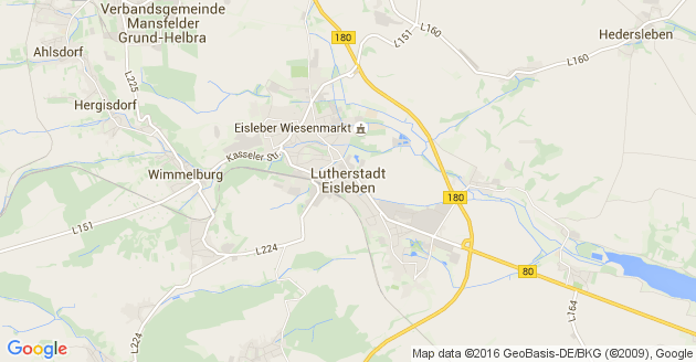 Karte Lutherstadt Eisleben