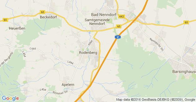 Karte Rodenberg Deister