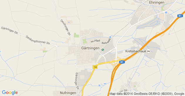 Karte Gärtringen