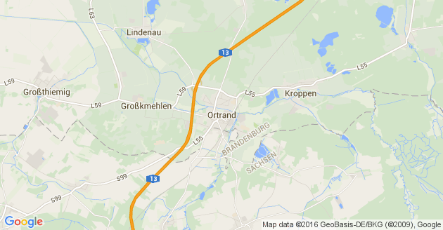 Karte Ortrand
