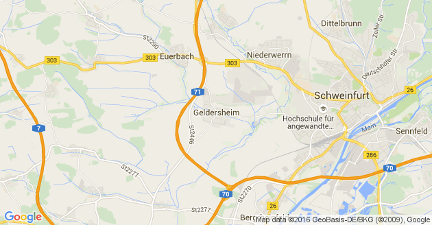 Karte Geldersheim