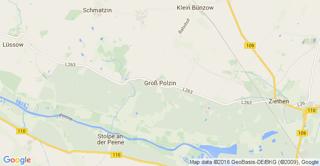 Karte Groß Polzin