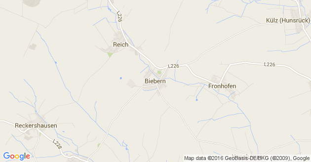 Karte Biebern