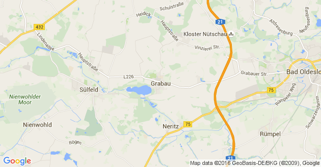 Karte Grabau Kreis Stormarn