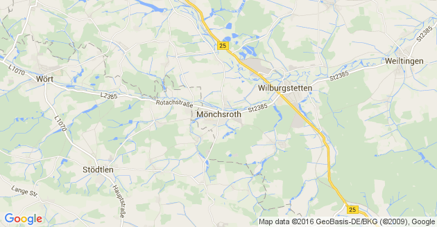 Karte Mönchsroth