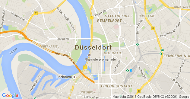 Karte Düsseldorf
