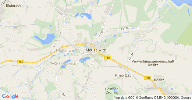 Karte Meuselwitz in Thüringen