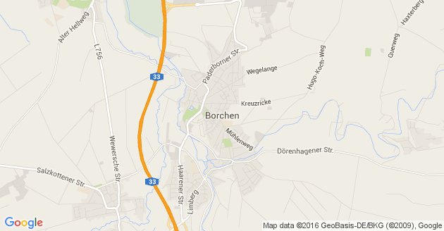 Karte Borchen