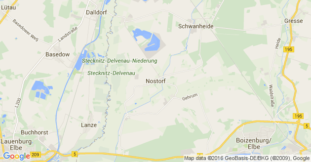 Karte Nostorf
