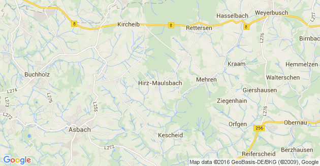 Karte Hirz Maulsbach