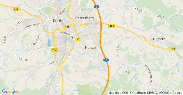 Karte Künzell