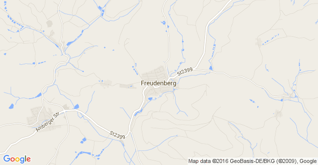 Karte Freudenberg in der Oberpfalz