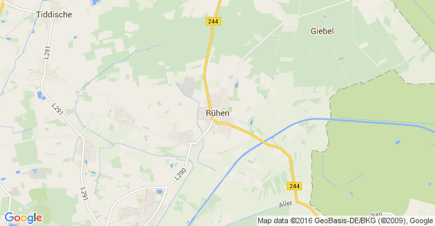 Karte Rühen