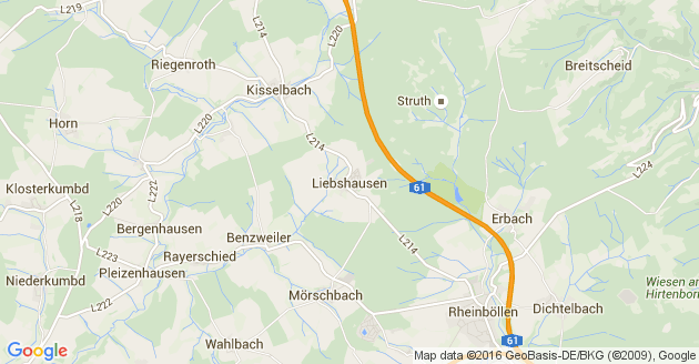 Karte Liebshausen