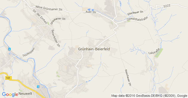 Karte Grünhain-Beierfeld