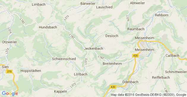 Karte Jeckenbach