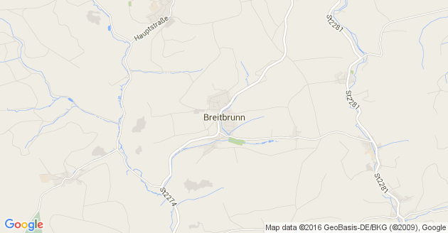 Karte Breitbrunn in Unterfranken