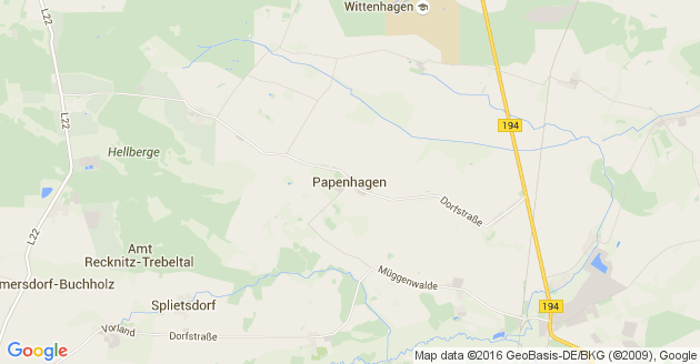 Karte Papenhagen