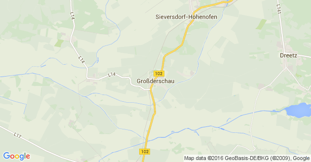Karte Großderschau           